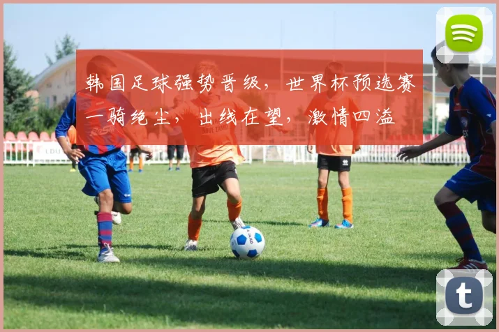 韩国足球强势晋级，世界杯预选赛一骑绝尘，出线在望，激情四溢